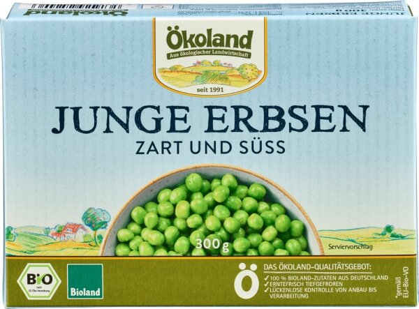 Junge Erbsen zart und s&uuml;&szlig;