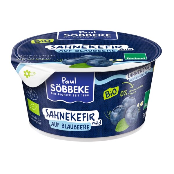 Sahnekefir mild auf Blaubeere