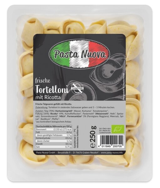 Frische Tortelloni mit Ricotta