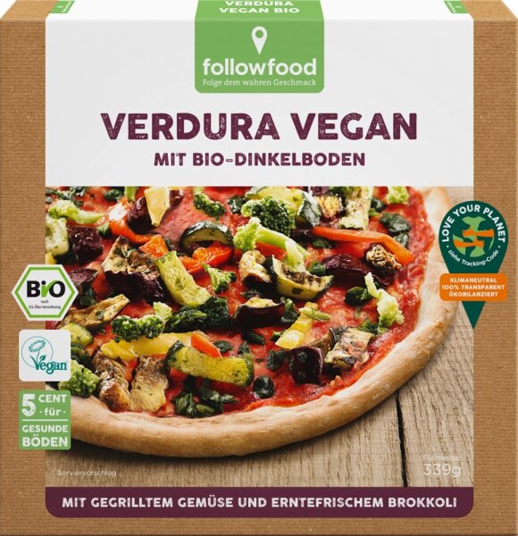 Dinkel-Pizza Verdura vegan 339g